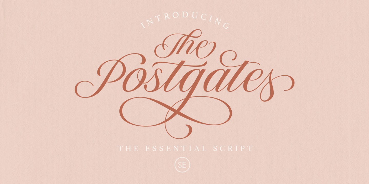 Пример шрифта The Postgates